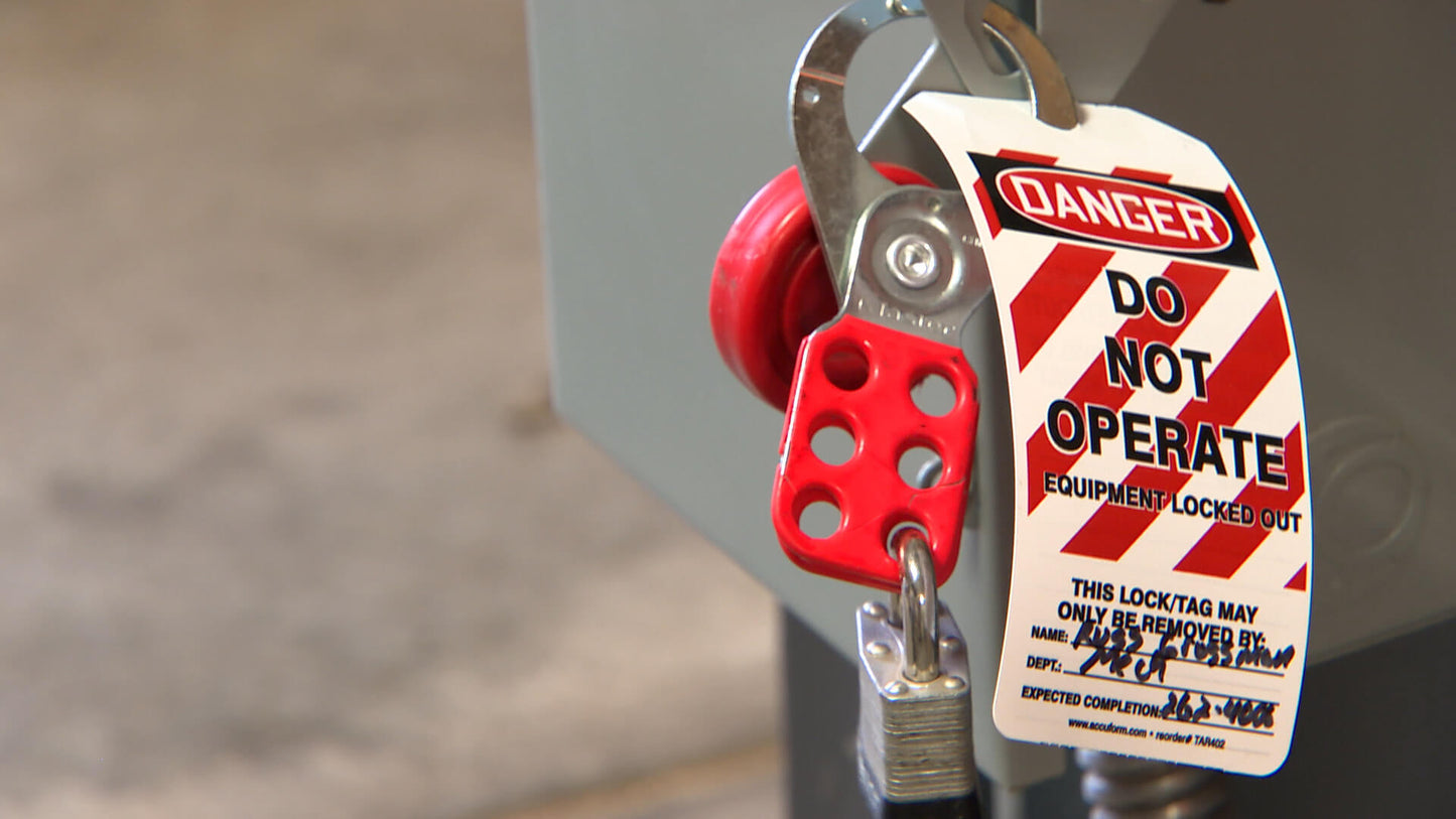 Lockout / Tagout (Control of Hazardous Energy) – Online Certification